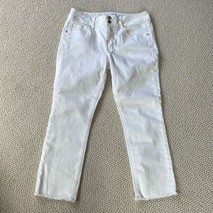American Eagle White Artist Crop Jean - 12